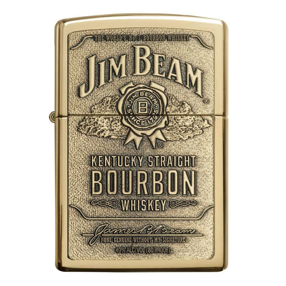 ジッポー オイルライター ジムビーム USA JIM BEAM 254BJB929 バーボン ウイスキー/送料無料_画像1