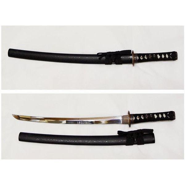 模造刀 日本製 美術刀剣 日本刀 黒石目/小刀_画像6