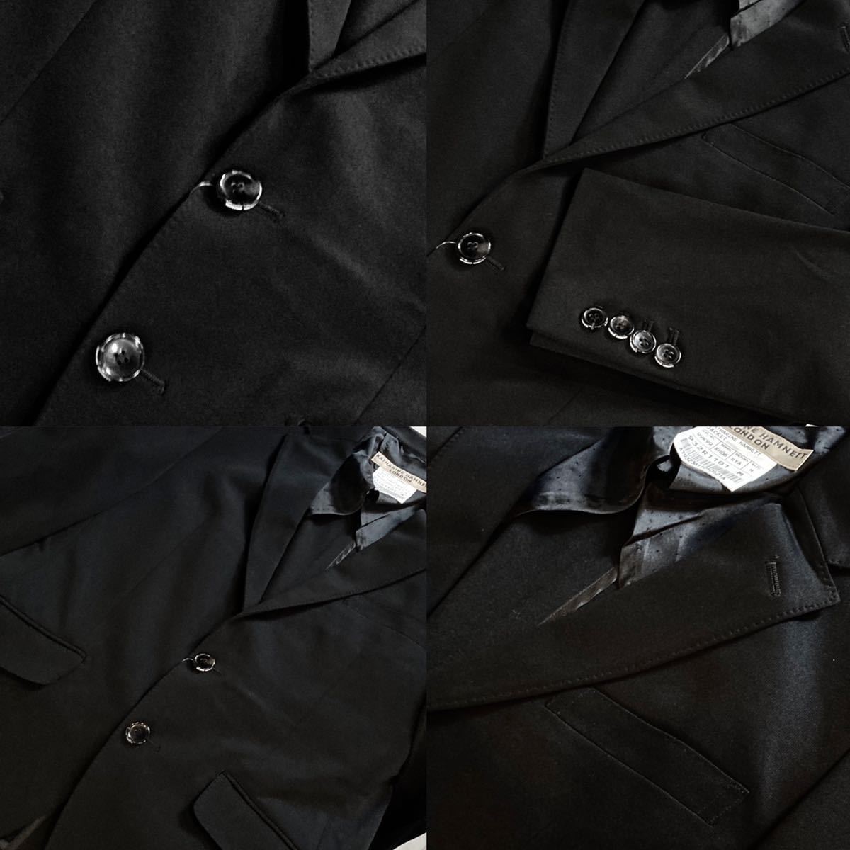 KATHARINE HAMNETT LONDON* tailored jacket *2 кнопка * центральный отдушина * Katharine Hamnett * обычная цена 3 десять тысяч иен * черный * чёрный *KH06