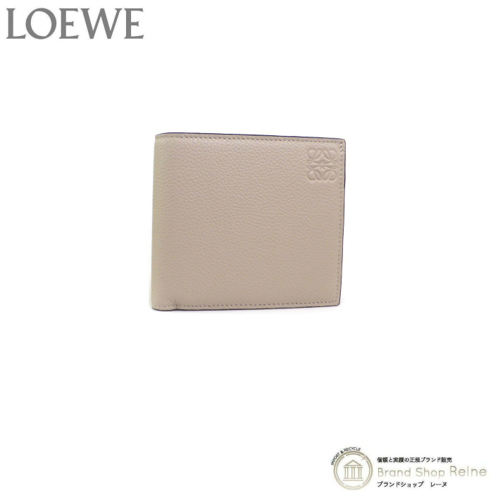 ロエベ （LOEWE） アナグラム バイフォールド コインウォレット 二つ折り 財布 C660501X01 ライトオーツ メンズ（新品）