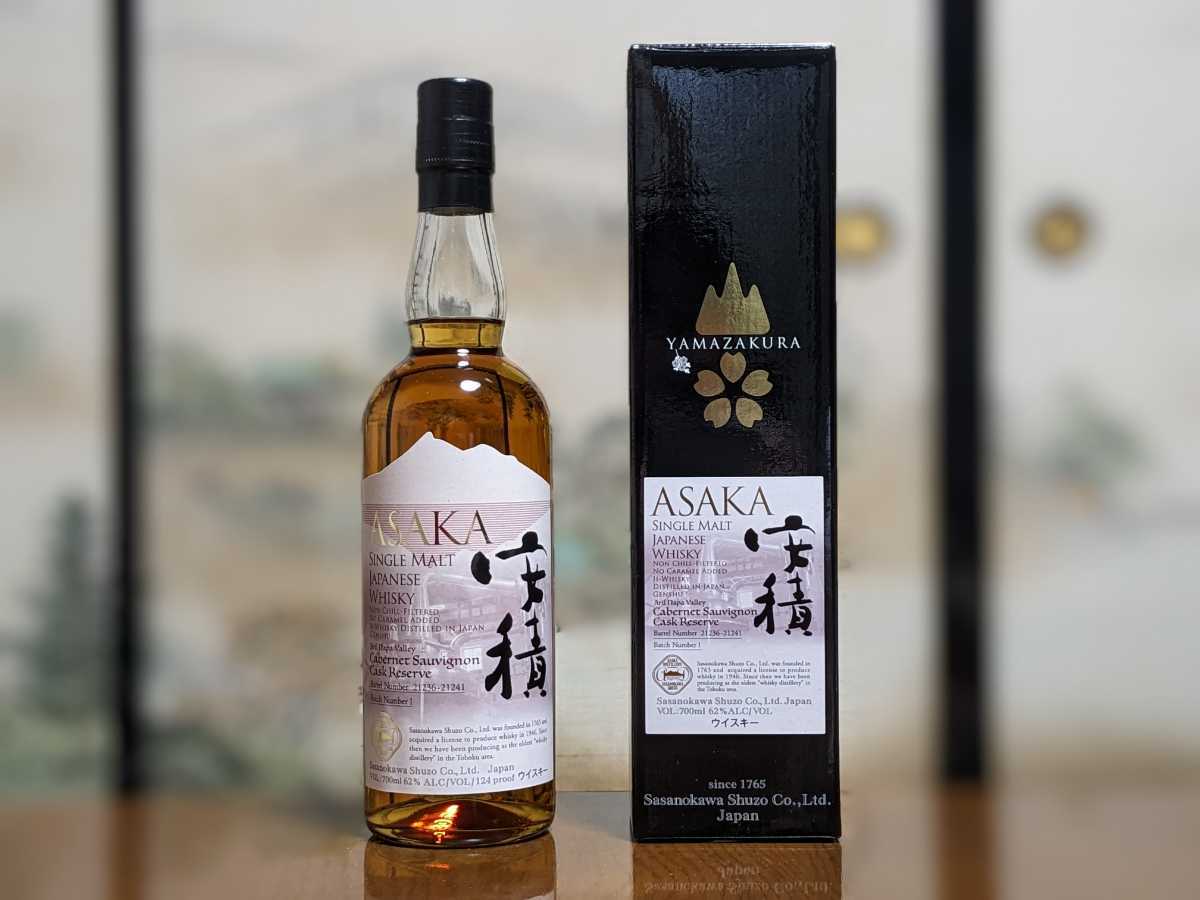 限定品】安積蒸留所 山桜 シングルモルト 安積 62% カベルネ 限定品】安積蒸留所 山桜 シングルモルト 安積 62% カベルネ