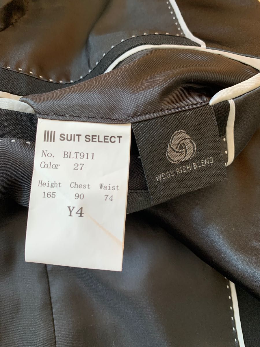 新品】SUITSELECTスーツセレクト タキシード セットアップ ブラック黒