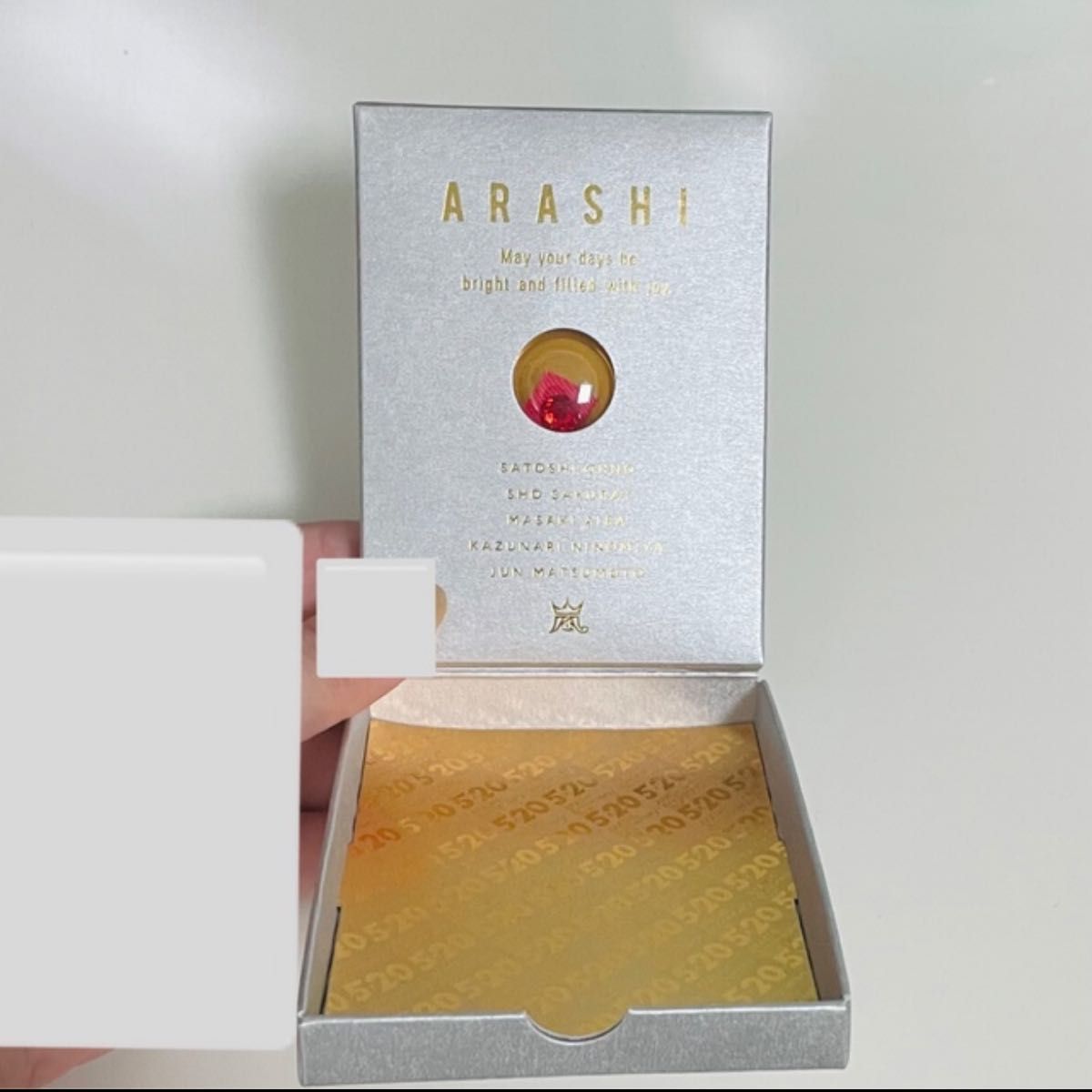 嵐 FC会員限定品 スワロフスキー 5×20 メッセージカード グッズ 嵐 FC会員限定品 スワロフスキー 5×20 メッセージカード グッズ