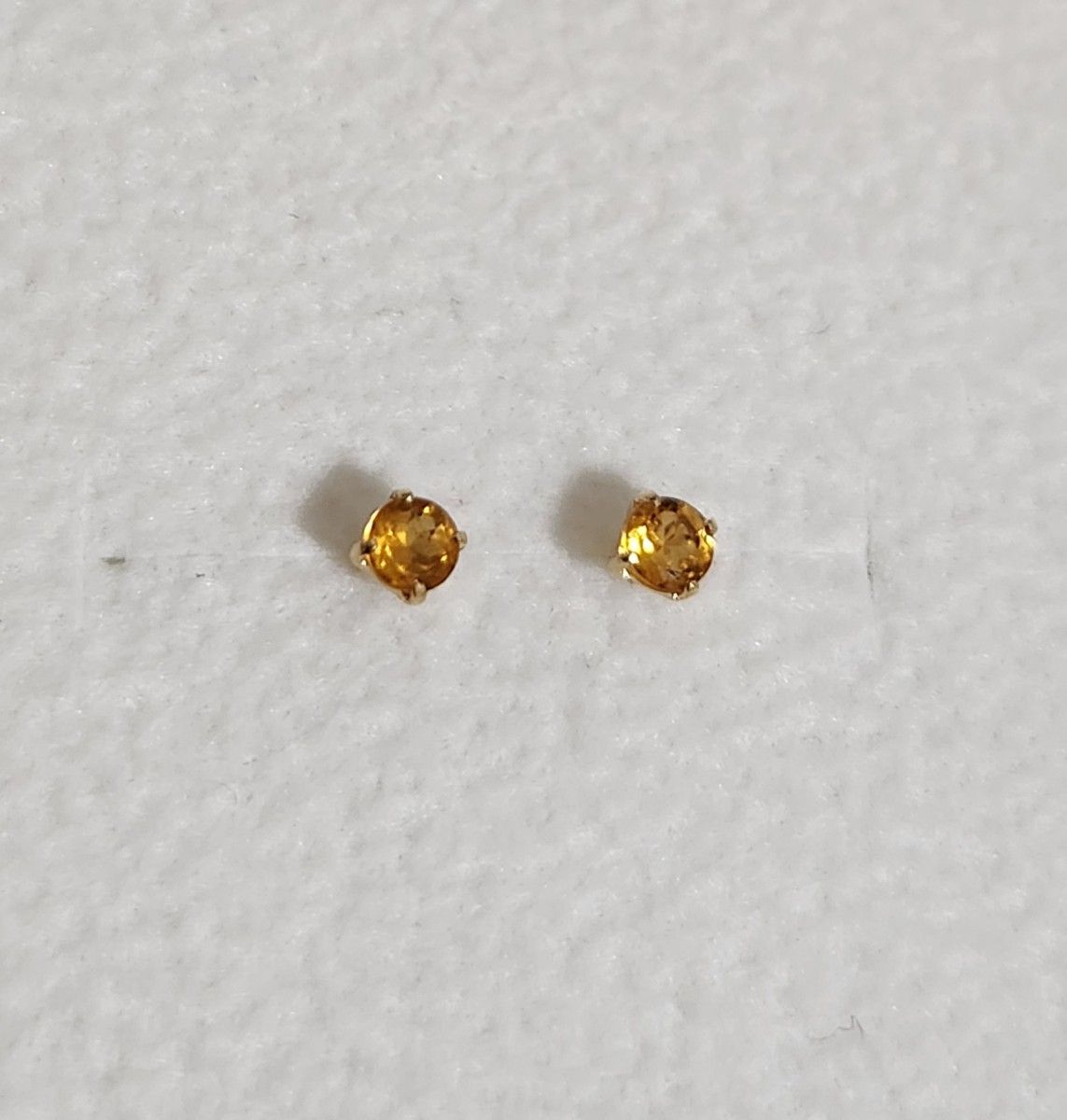 k18/シトリン/大粒天然石/イルカ/金運アップ/ピアス 大阪お買い得