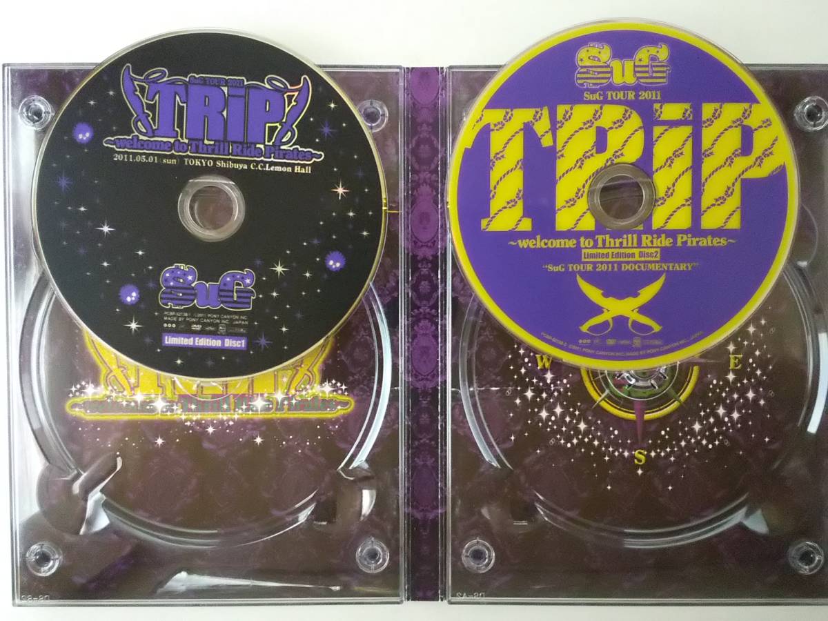 万2 03676 【初回限定版二枚組】 SuG Tour 2011 TRiP～welcome to Thrill Ride Pirates～ -Limited Edition- ※デジパックにキズあり_画像3