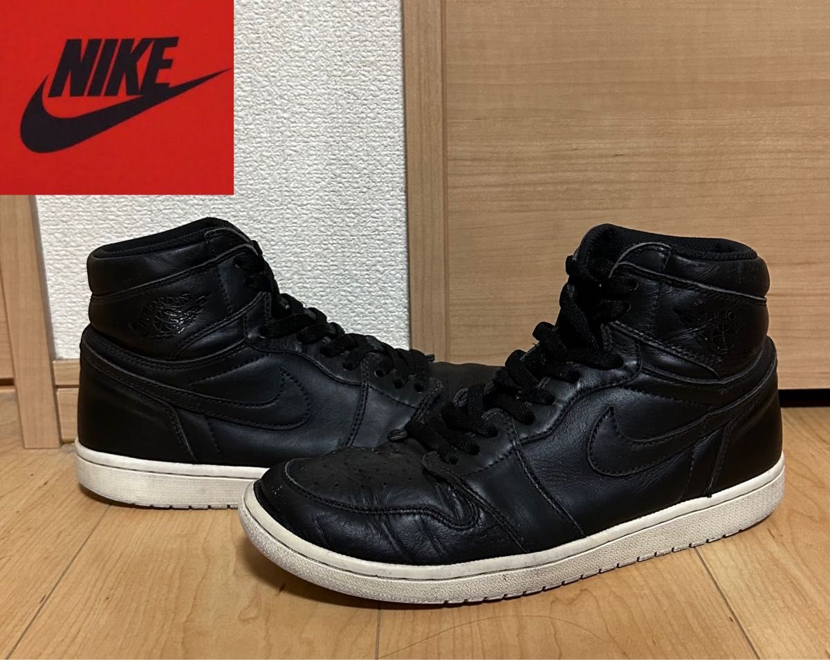 ナイキ NIKE Air Jordan1 retro high OG エアジョーダン1  27cm US9. BLACK 黒