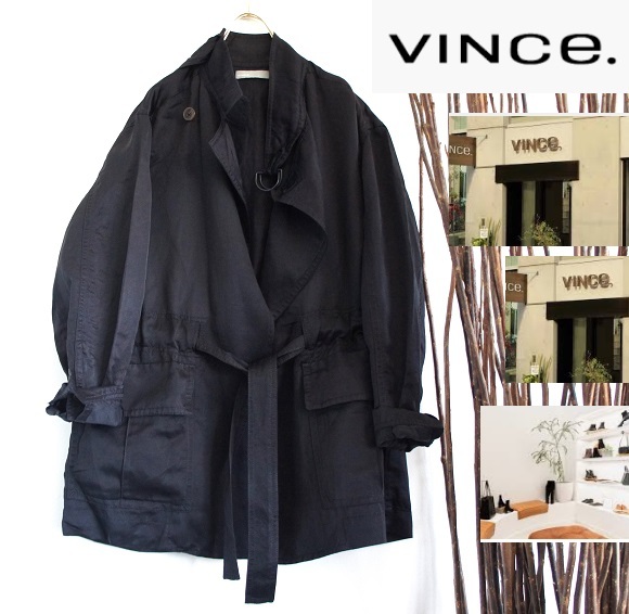 VINCEヴィンス/スプリングデザインベルトジャケットコート(その他)｜売買されたオークション情報、yahooの商品情報をアーカイブ公開