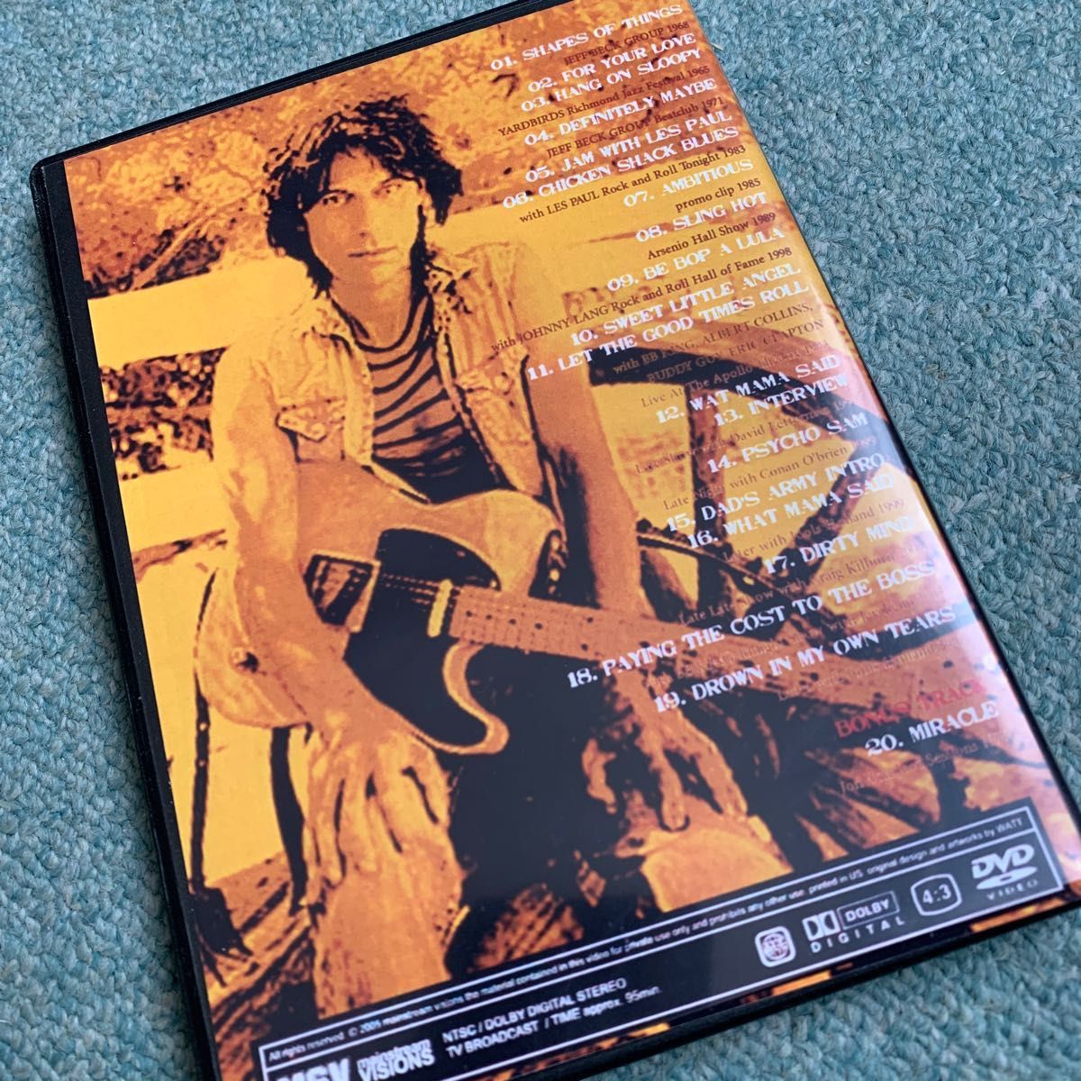 RIP Jeff Beck Videograph Vol.1&2 DVD