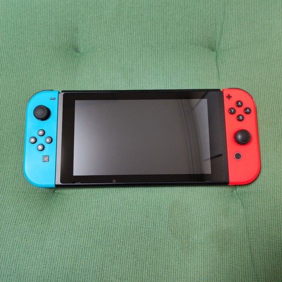 美品】Nintendo Switch 本体 ネオンブルー/ネオンレッド HAC-S-KABAA