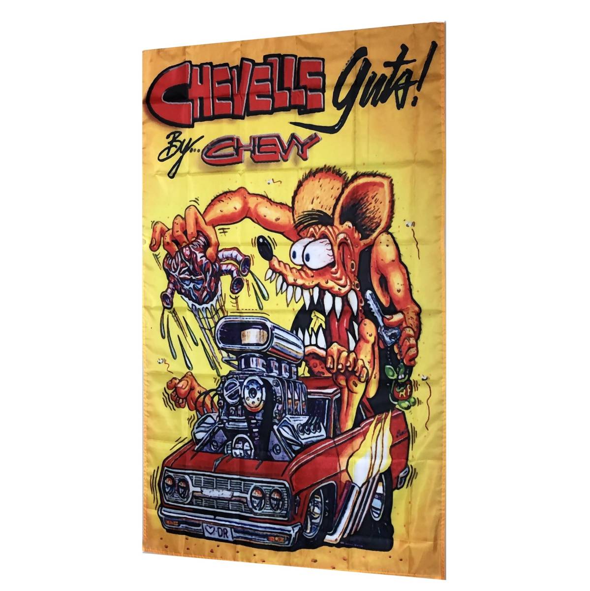 ★室内装飾仕様★RFY ラットフィンク フラッグ アメリカン雑貨 ハーレーダビットソン ガレージ雑貨 ポスター RAT FINK ステッカー_画像5