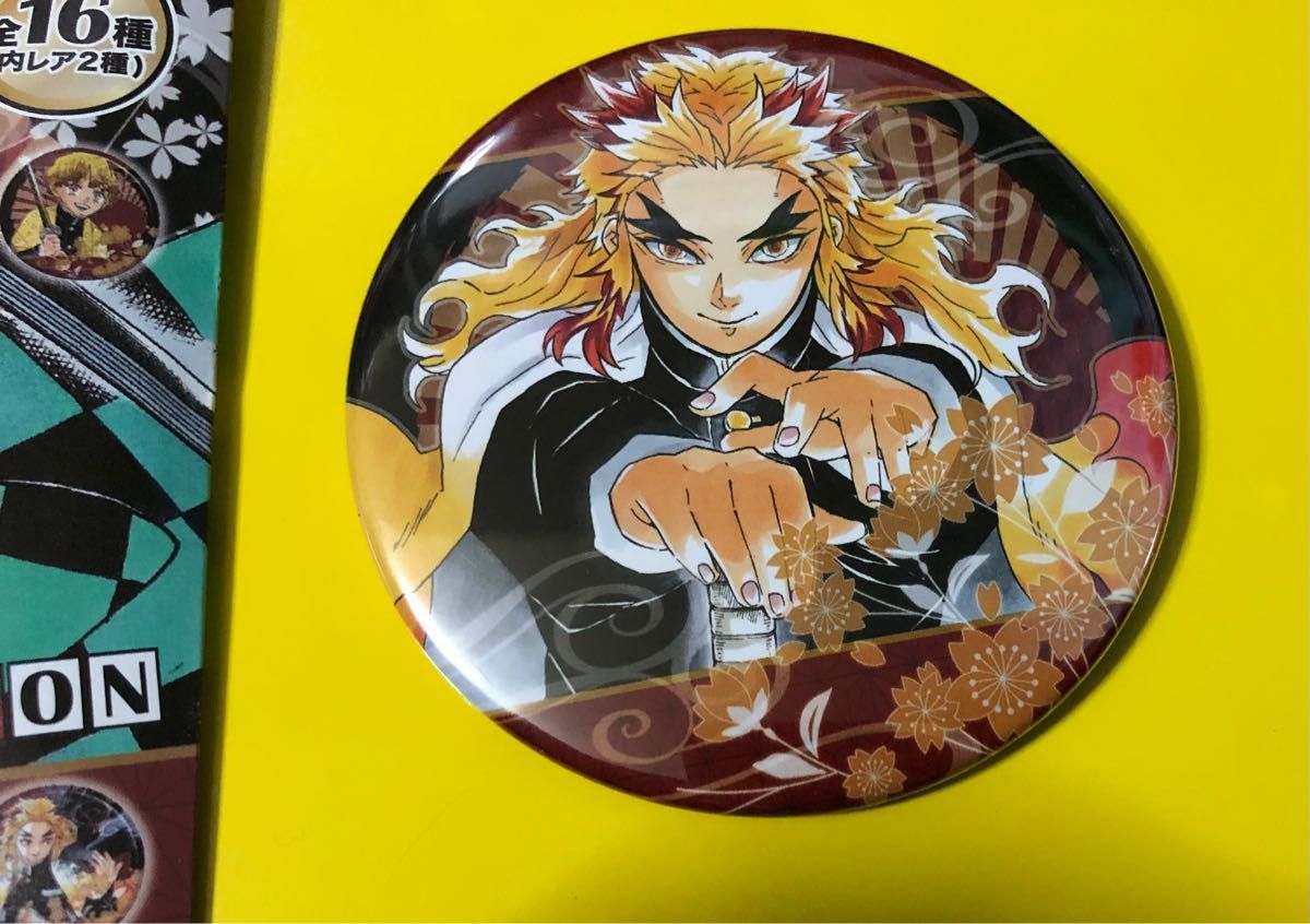 煉獄杏寿郎 鬼滅の刃 collection缶バッジ コレ缶 缶バッジ 鬼滅 煉獄 バッジ 原作絵 ジャンプショップ 杏寿郎 炎柱