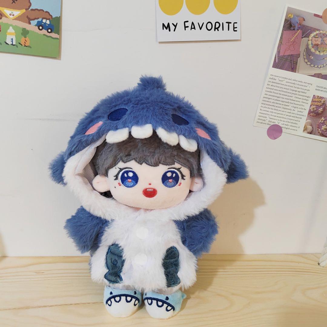 ぬいぐるみ服 20cm サメ 服 3点セット 衣裳 衣装 コスチューム
