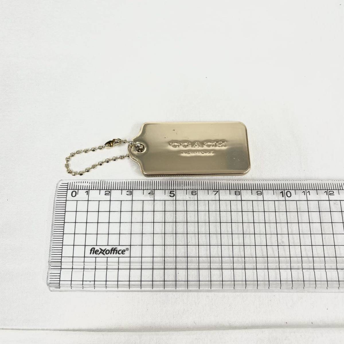 . COACH Coach bag charm strap Gold key holder 217