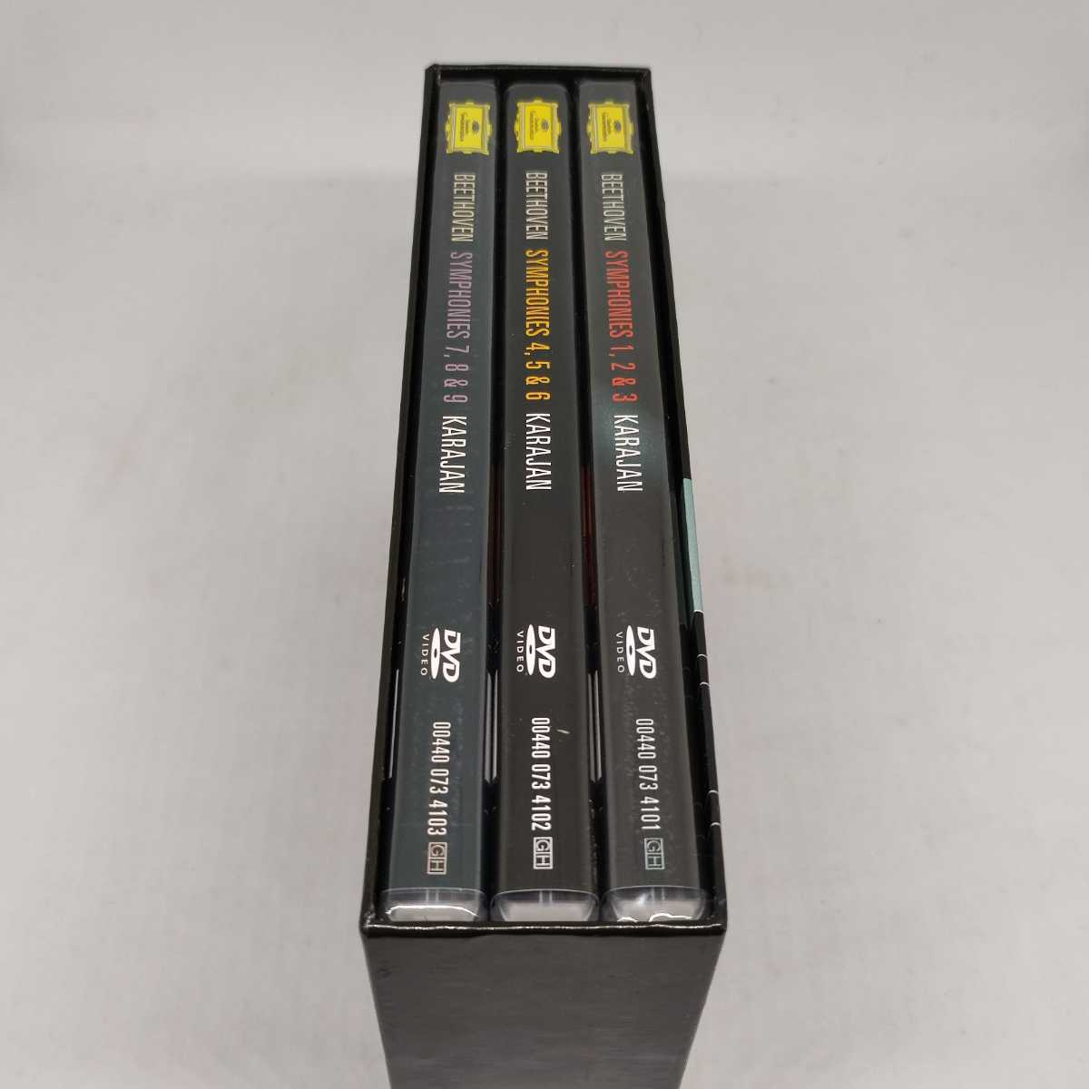 カラヤン ベートーヴェン THE SYMPHONIES DVD-BOX 3枚組 EU 輸入盤 うち未開封2枚 ベルリン・フィル NTSC unitel ベートーベン_画像4
