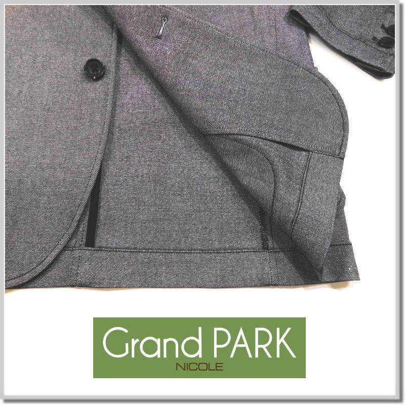 グランドパーク Grand PARK NICOLE ストレッチツイルジャケット 3169-3500-39(チャコールグレー)-48(L) ブレザー ジャケット SET UP可_画像5