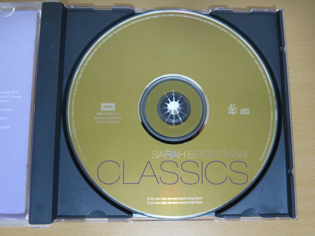 輸入盤CD　SARAH BRIGHTMAN - CLASSICS_画像2