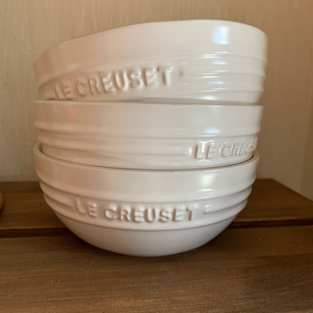 ル・クルーゼ スープボウル 白 3個 LE CREUSET|Yahoo!フリマ ル・クルーゼ スープボウル 白 3個 LE CREUSET|Yahoo!フリマ