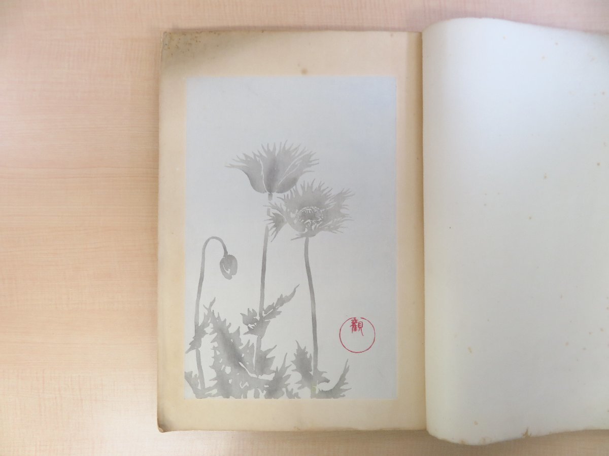小林観爾『観爾草花墨影帖』昭和9年 内田美術書肆刊 荒木十畝に 小林観爾『観爾草花墨影帖』昭和9年 内田美術書肆刊 荒木十畝に
