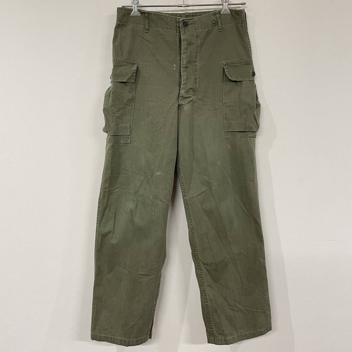 ビンテージ 40s M43 ミリタリー カーゴパンツ ヘリンボーン