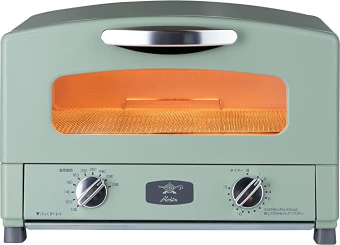 人気商品】 タイマー機能付き 温度調節機能 2枚焼き トースター