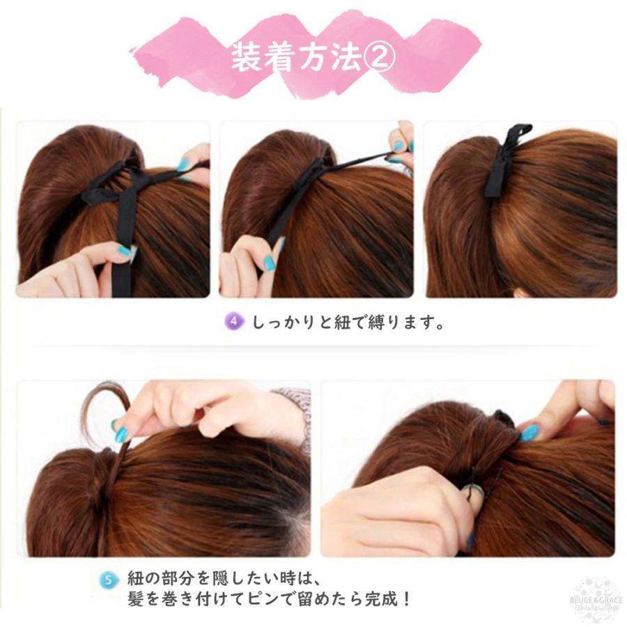  ponytail wig long light brown ek stereo attaching wool easy popular 