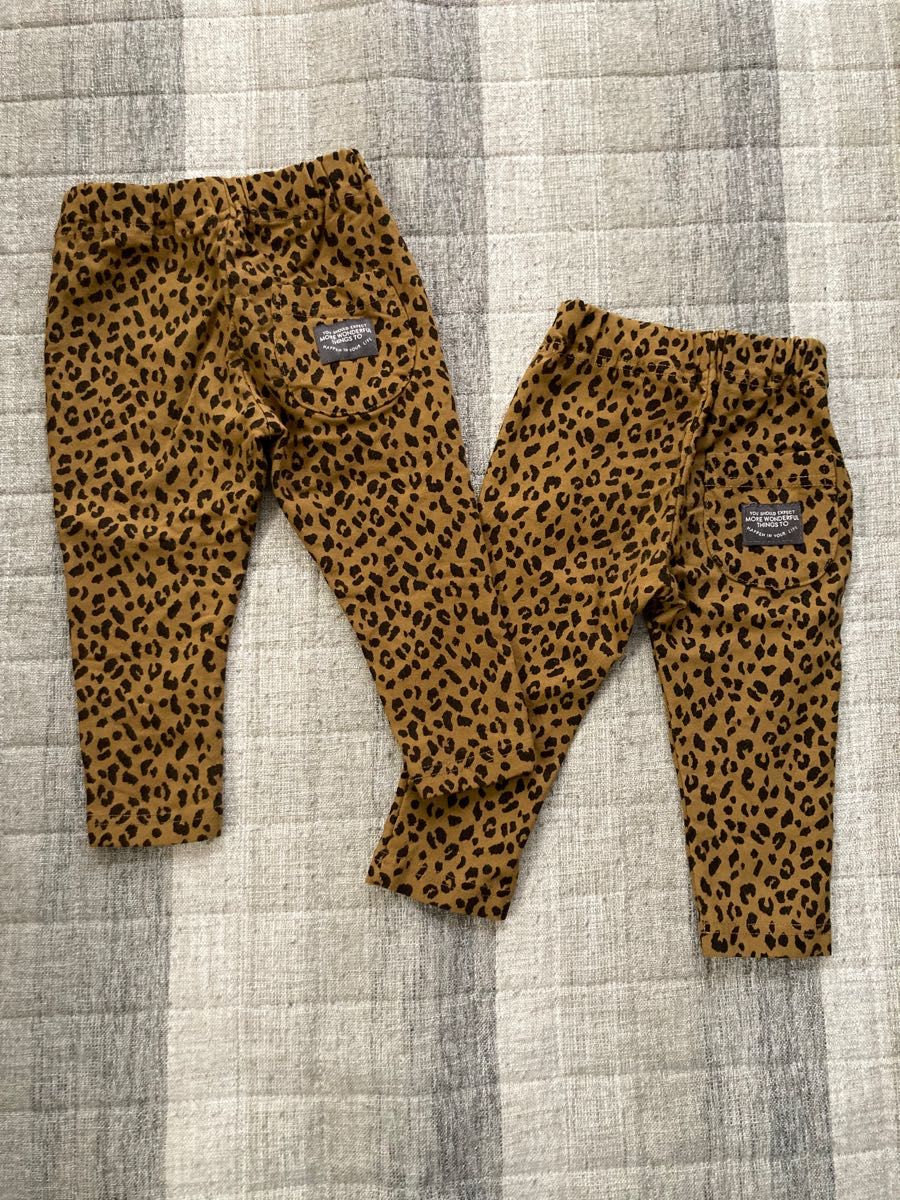 説明文をお読みください】子供服 子ども服 パンツ 長ズボン 豹柄 90