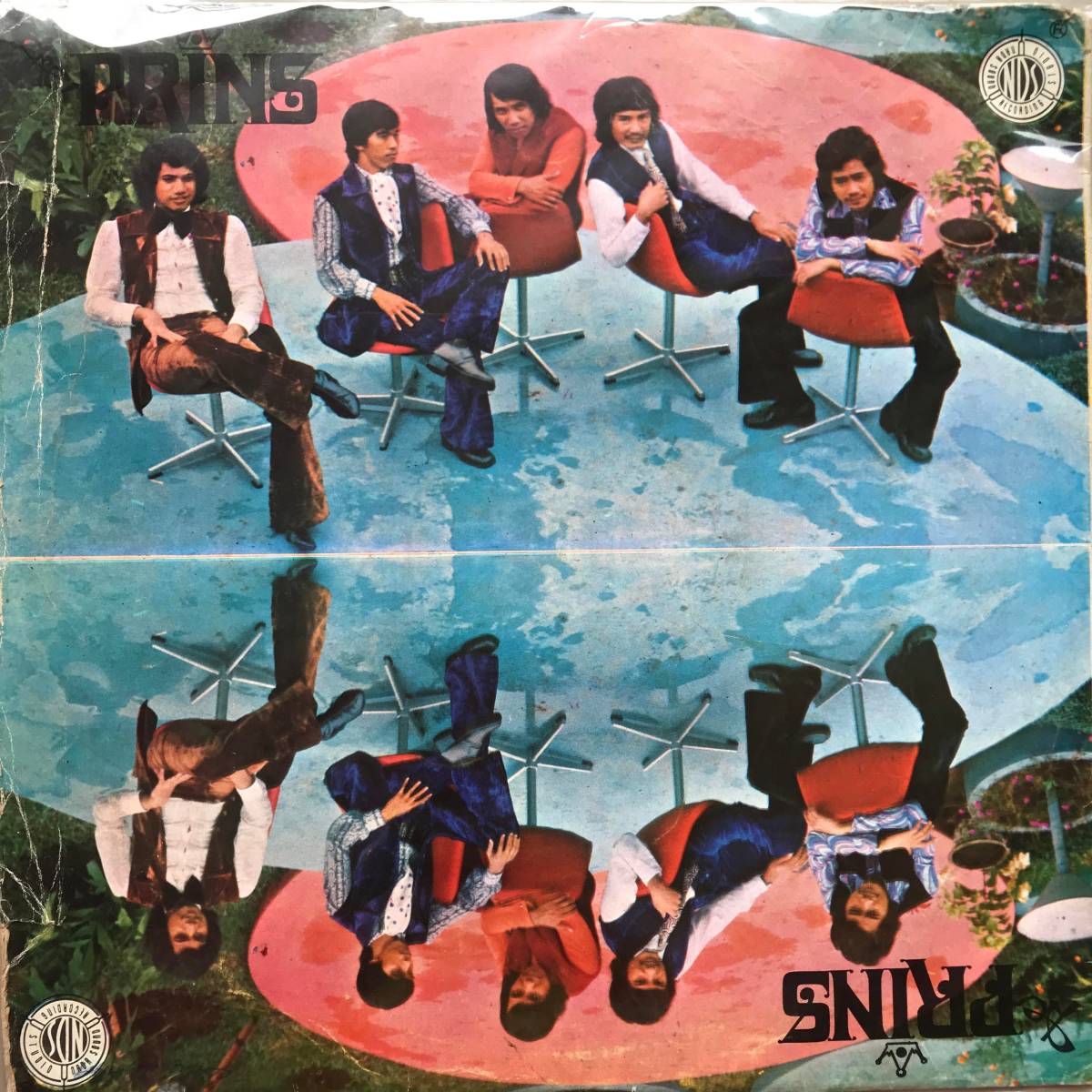 LP Indonesia[ De Prins ]Tropical Island Psychedelic Funky Fuzz Rock Beat Pop 70\'s Indonesia rare record 