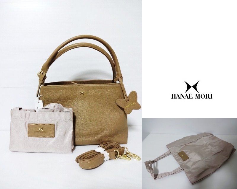 ヤフオク! - 新品 ハナエ モリ HANAE MORI 3Way ハンドバッグ