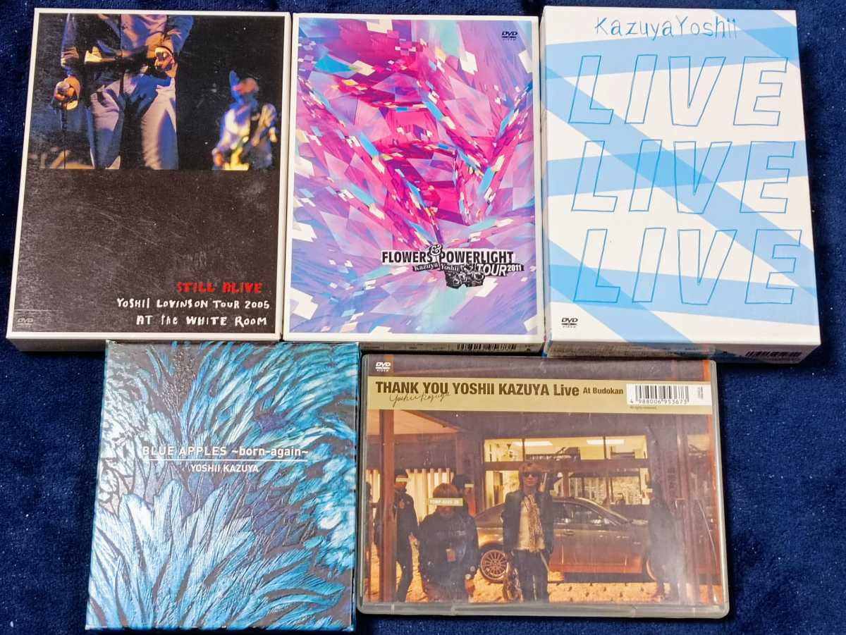 吉井和哉 YOSHII KAZUYA ライブDVD 5タイトルセット 2007-2008LIVE DVD-BOX/BLUE APPLES/LIVE APPLES/STILL ALIVE _画像1