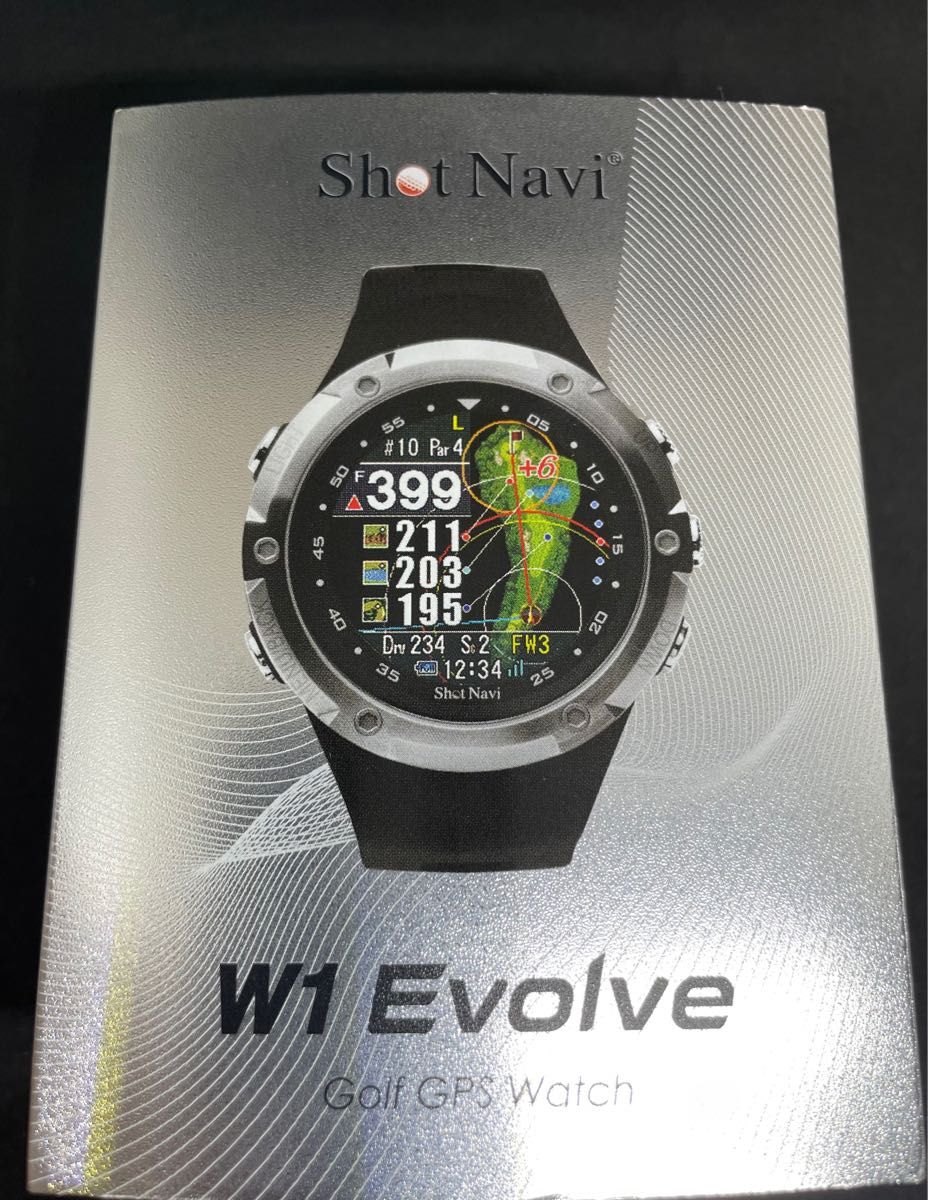 値下げしました。ショットナビW1エボルブ ウォッチ型ゴルフナビW1_EVOLVE-