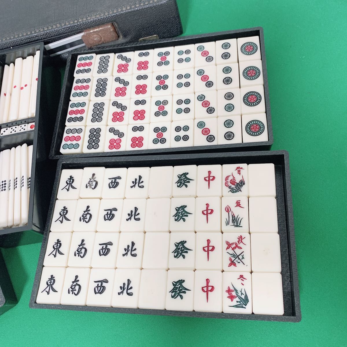 クリスマスツリー特価! 昭和時代の麻雀牌 背竹牌 No.042 asvocr.org