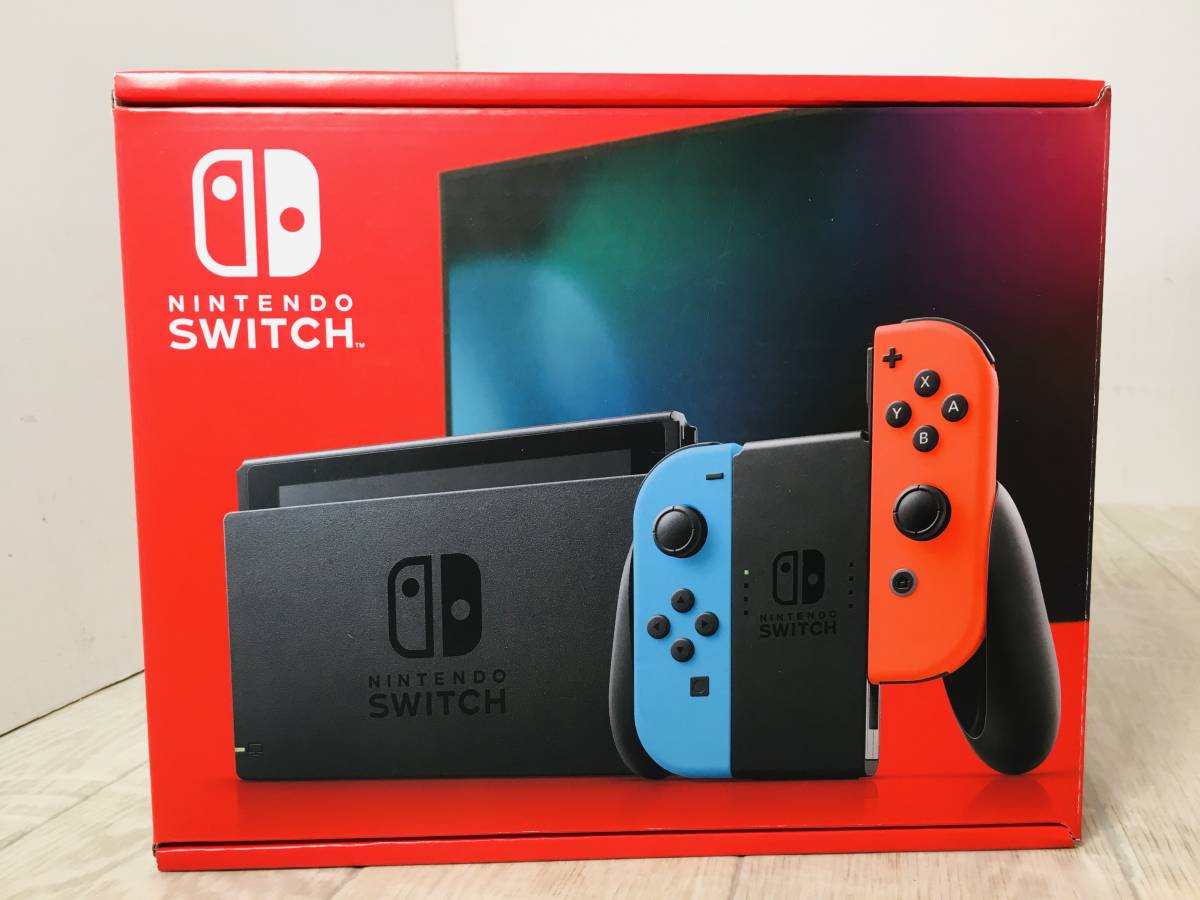 ☆未使用 新モデル Nintendo Switch Joy-Con(L) ネオンブルー/(R
