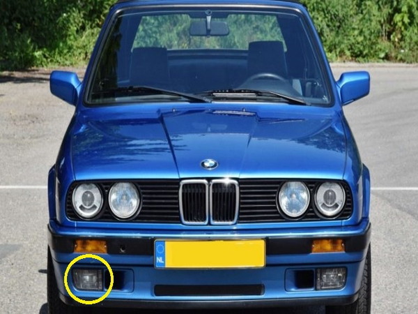 BMW E30 フォグランプ フォグライト リペアレンズ 左右セット Mテク 318i 320i 325i ツーリング カブリオレ クーペ 新品_画像4