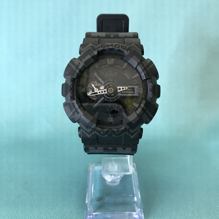 オリジナル CASIO G-SHOCK [jgg] ブラック アナデジ GA-110TP クオーツ