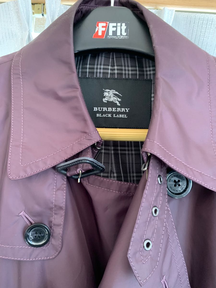 バーバリーブラックレーベル　スプリングトレンチコート　梅雨時期にも最適　Lサイズ BURBERRY レインコート