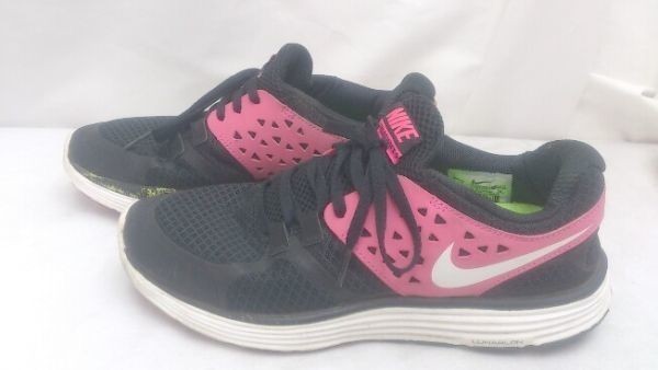 NIKE ナイキ ローカットスニーカー LUNARSWIFT+3 ルナスイフト 472250 016 擦れ有り 24cm ブラック ピンク レディース 1203000023751の画像5