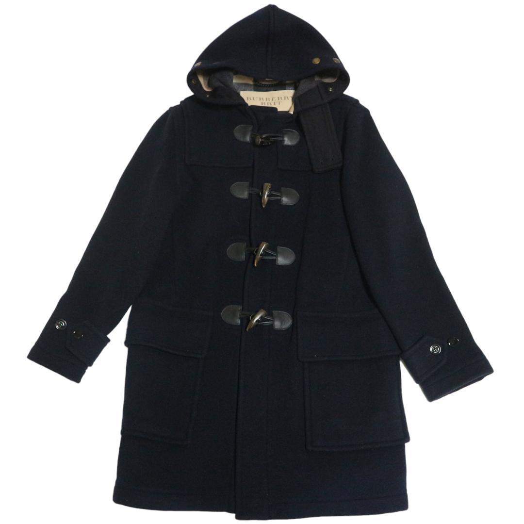 英国製/極美品】バーバリーブリット ダッフルコート/メガチェック