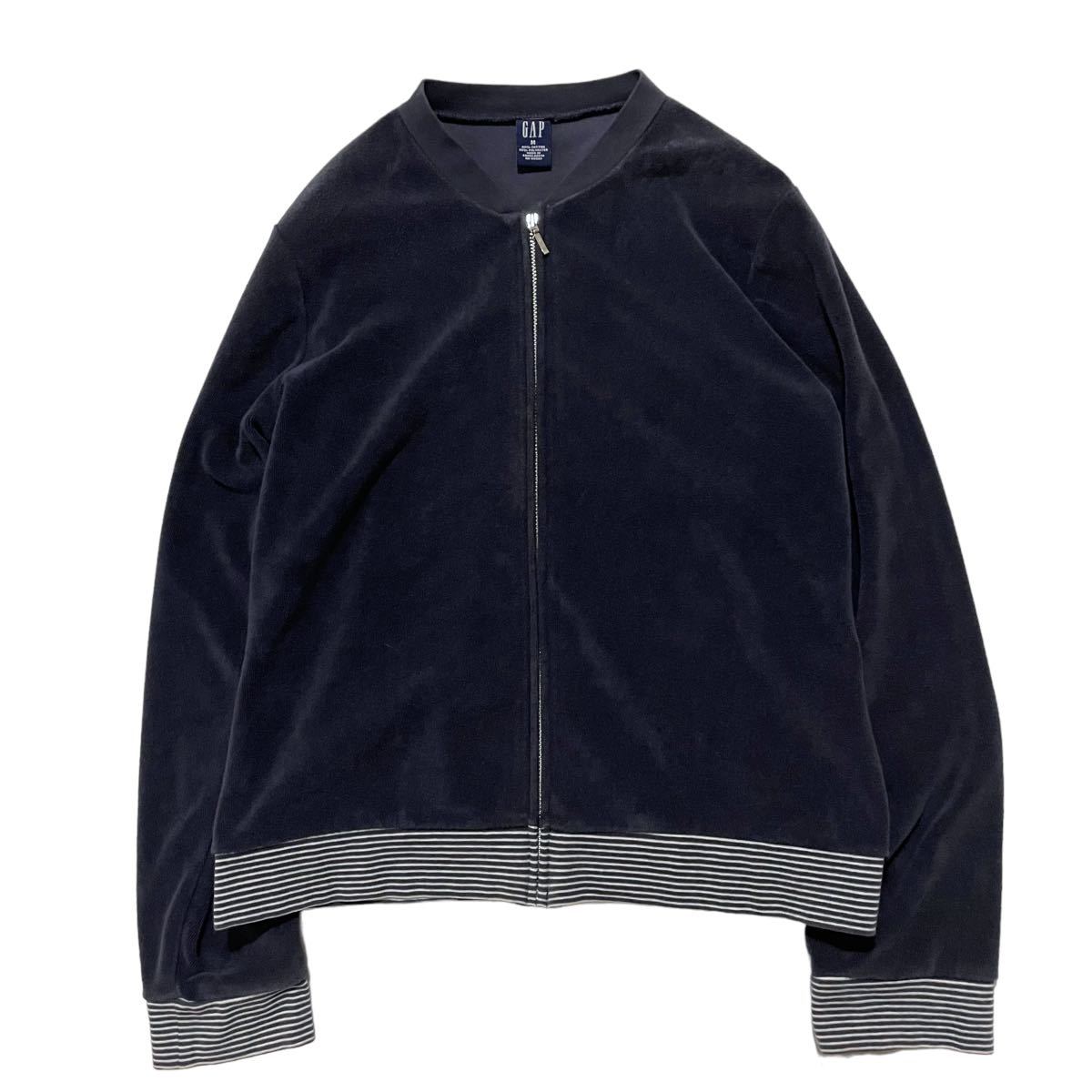 古着 OLDGAP オールドギャップ リブライン スウェットカーディガン