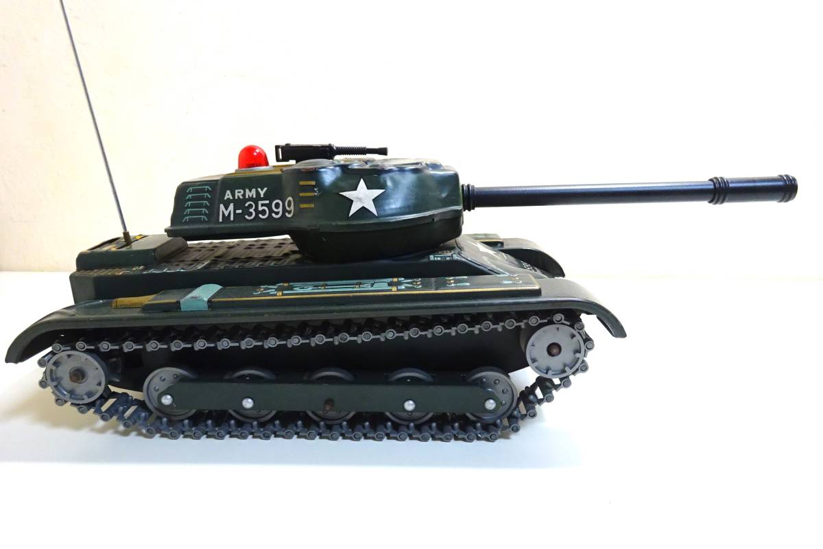 動画あり!!☆マスダヤ 初期型M-3599電動ブリキ戦車(タンク 動画あり!!☆マスダヤ 初期型M-3599電動ブリキ戦車(タンク