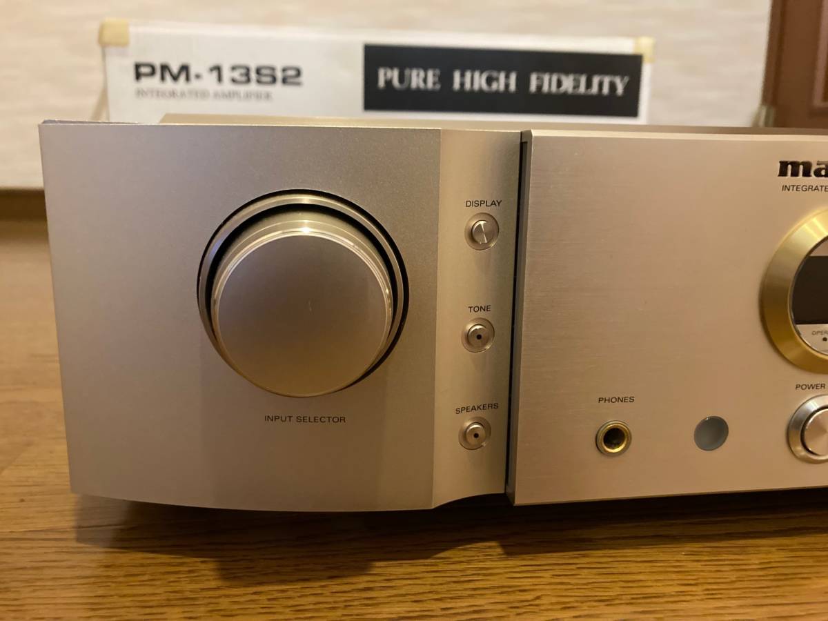 【美品】marantz PM-13S2　マランツ　元箱　元梱包　付属品　中古メインテナンス品_画像3