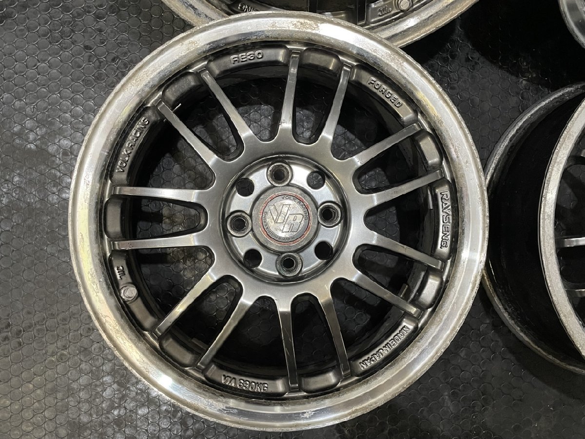 RAYS VOLK RACING RE30 FORGED レイズ ボルクレーシング 16インチ 4本 5.5J4HPCD100+45 軽量 鍛造 (VHF365)