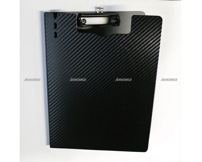  carbon style clipboard A4 size black 