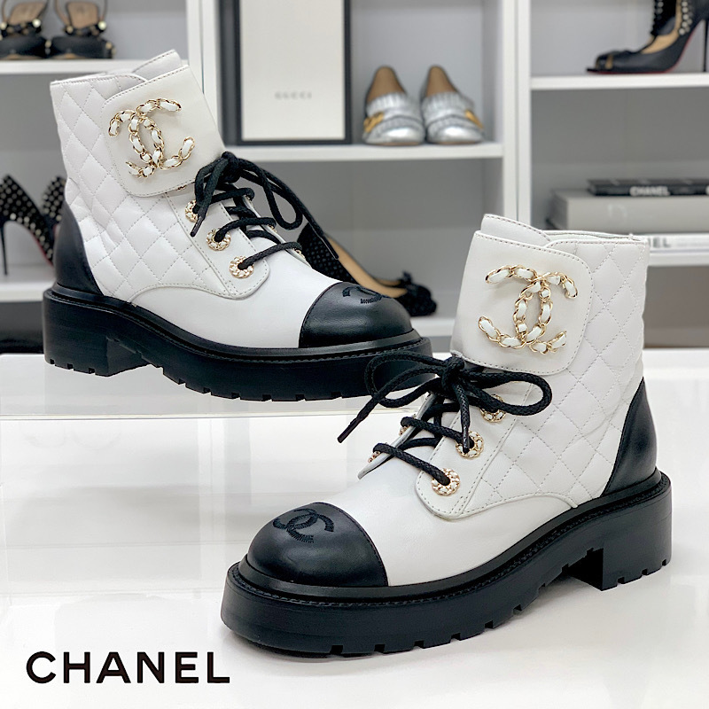 通販セール CHANEL - CHANEL シャネル マトラッセ ショート ブーツ