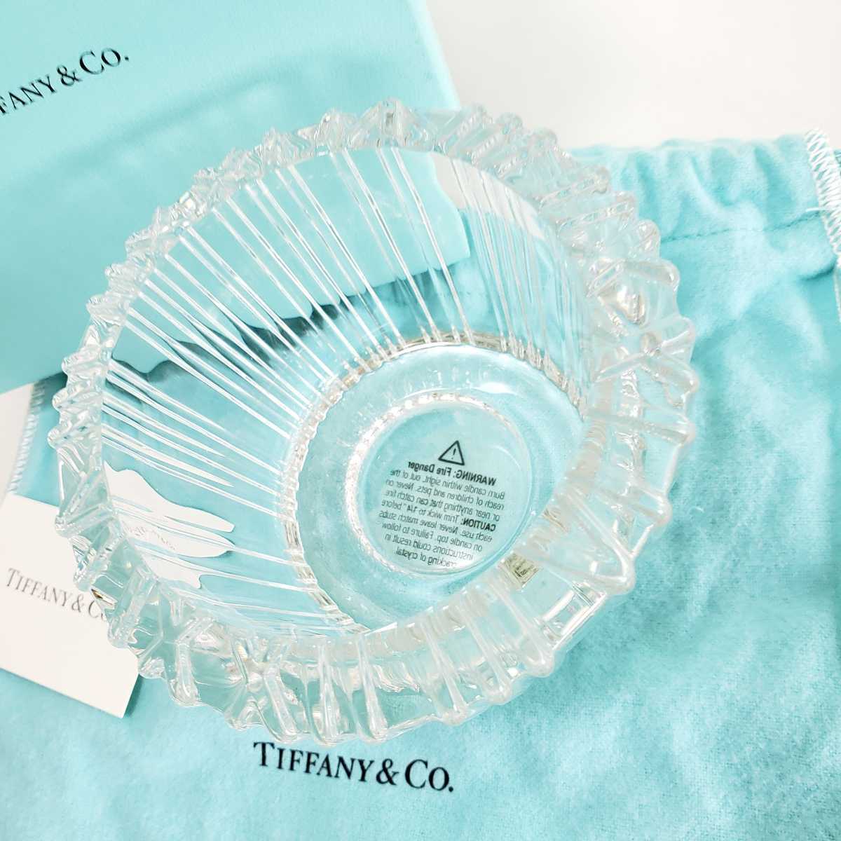 新品同様◆ヴィンテージ(2007年製) TIFFANY&Co. ティファニー クリスタル キャンドル ホルダー TIFFANY_画像10