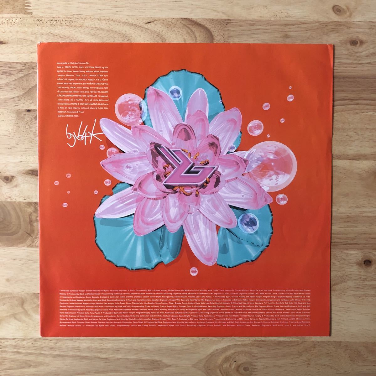 LP BJORK/POST[UKオリジナル:初年度'95年PRESS:初回PINK VINYL:INNER SLEEVE:MAT TPLP+51+A THE EXCHANGE - NiLZ . ORLAKE] ★SUGAR CUBESの画像3