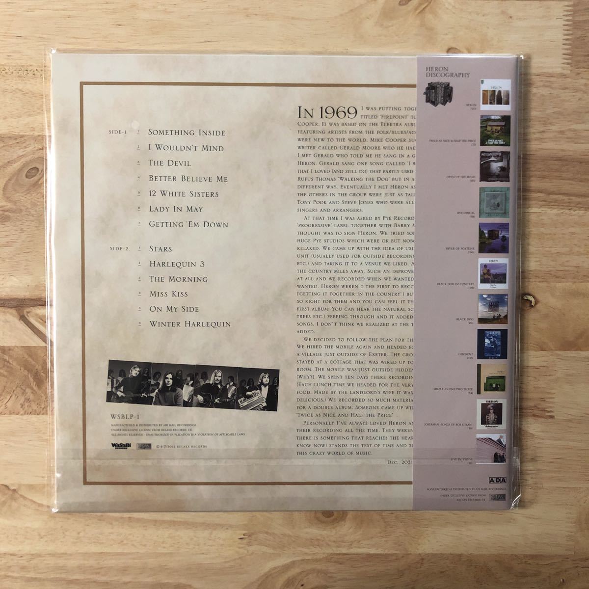 LP HERONhe long /THE BLACK DOG TAPES \'68-\'69[ the first times EP attaching limitation record :180gram weight record : the first period. ..... musical performance . great not yet departure table sound source compilation ]*NICK DEAKE