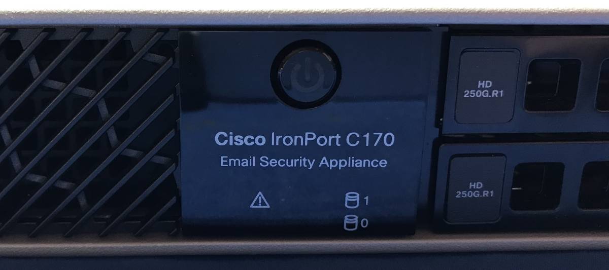 S5022221 Cisco IronPort C170(250GB SATA HDD ×2点) 1点【通電OK、本体のみ】_画像3