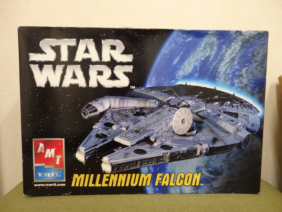 T0.3-5.2) STAR WARS / Star * War zMILLENNIUM FALCON / millenium * Falcon AMT/ERTL plastic model [ not yet constructed ]