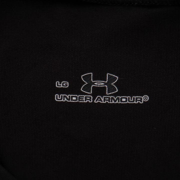 アンダーアーマー 半袖Ｔシャツ ロゴ ラウンドネック トップス スポーツウェア ストレッチ メンズ LGサイズ ブラック UNDER ARMOUR_画像2