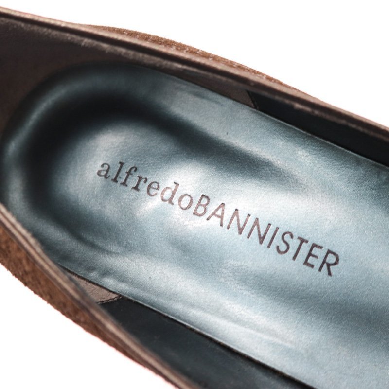 アルフレッドバニスター ラウンドトゥパンプス 千鳥格子 ハイヒール 日本製 シューズ 靴 レディース 36サイズ ブラウン alfredoBANNISTER_画像3
